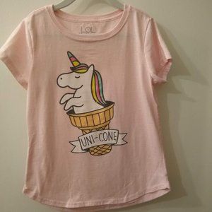 Uni-Cone tee by LOL Vintage - unicorn ice cream M
